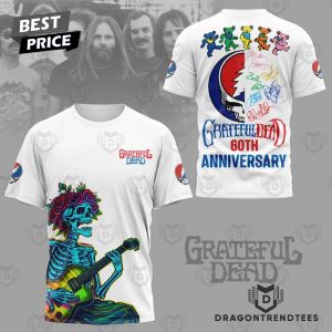 Grateful Dead 60th Anniversary 3D T-Shirt – White