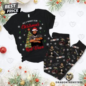 All I Want For Christmas Rod Wave Pajamas Set