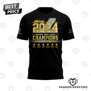 2024 Penrith Panthers National Rugby League Champions Back To Back To Back To Back 3D T-Shirt