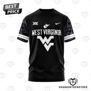 2024 West Virginia Mountaineers Design Black 3D T-Shirt