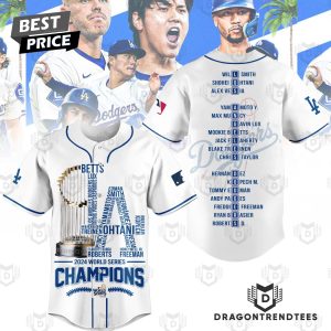 World Series Champions Los Angeles Dodgers 2024 Baseball Jersey