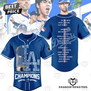 World Series Champions Los Angeles Dodgers 2024 Baseball Jersey – Blue