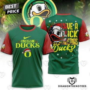 Oregon Ducks – Have A Ducks Christmas 3D T-Shirt