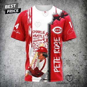 Pete Rose Cincinnati Reds – The Hit King 3D T-Shirt