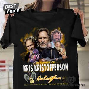 Kris Kristofferson 1036-2024 Legend Of Country, Heart Of A Rebel – Thank You For The Memories 3D T-Shirt