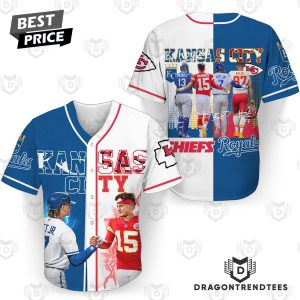 Kansas City Chiefs x Kansas City Royals Signature Baseball Jersey