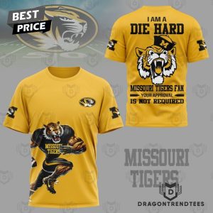 I Am A Die Hard Missouri Tigers Fan 3D T-Shirt