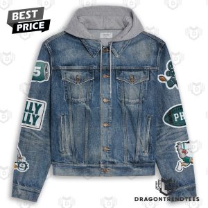 Grinch x Philadelphia Eagles Hooded Denim Jacket