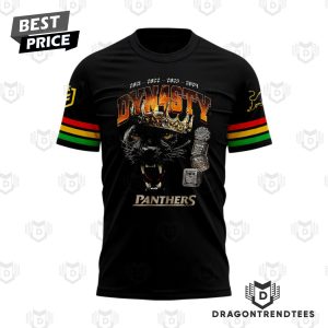 Penrith Panthers 2024 NRL Grand Final Champions Back To Back To Back To Back 3D T-Shirt