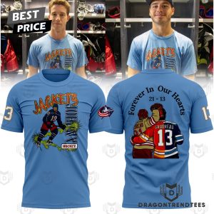 Johnny Gaudreau Forever In Our Hearts – Columbus Blue Jackets 3D T-Shirt