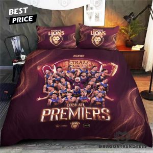 Brisbane Lions 2024 Australian Football League Premiers Bedding Set