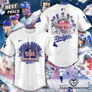 Los Angeles Dodgers 2024 National League Champions, World Series Baseball Jersey