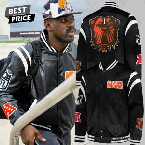 2024 Cleveland Browns Black Baseball Jacket