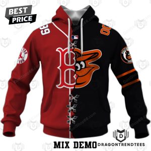 Mix 2 MLB Teams Collection Your Teams Design Hoodie