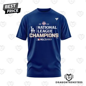 Los Angeles Dodgers 2024 National League Champions – LA  Dodgers Let Go 3D T-Shirt – Blue