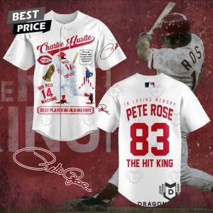 In Loving Memory Pete Rose Cincinnati Reds – The Hit King Baseball Jersey