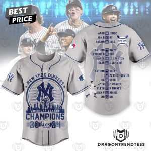 New York Yankees American League Champions 2024 Baseball Jersey