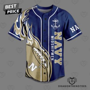 Personalized Navy Midshipmen – Go Navy Beat Army Baseball Jersey