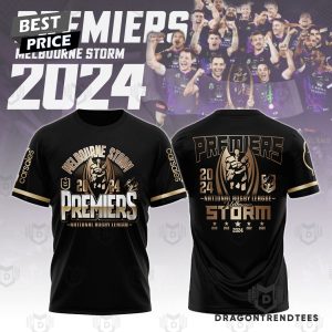 Melbourne Storm 2024 Premers National Rugby League 3D T-Shirt