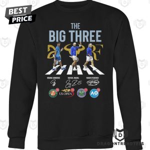 The Big Three Novak Djokovic x Rafael Nadal x Roger Federer Signature Unisex T-Shirt