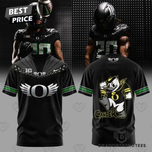 2024 Oregon Ducks Cancer Black 3D T-Shirt