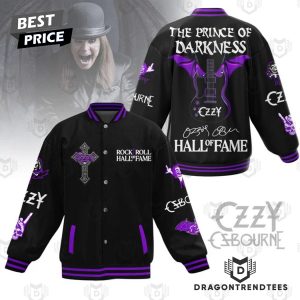 Ozzy Osbourne Rock Roll Hall Of Fame The Prince Of Darkness Baseball Jacket Dragontrendtees Store