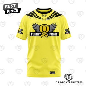 Oregon Ducks – Dregon Flight Flight 3D T-Shirt – Gold