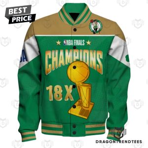 Boston Celtics 18x Champions 2024 Baseball Jacket