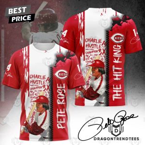 Pete Rose Cincinnati Reds – The Hit King 3D T-Shirt