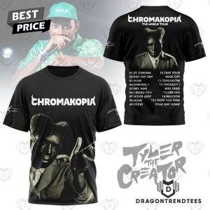 Tyler The Creator Chromakopia The World Tour 3D T-Shirt