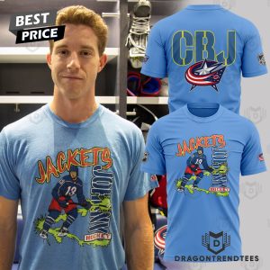 Columbus Blue Jackets Hockey 3D T-Shirt – Blue