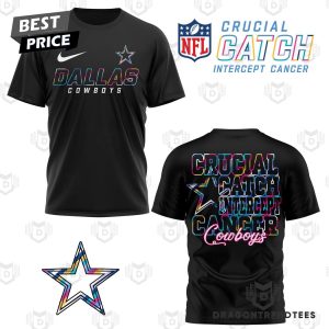 Dallas Cowboys – Crucial Catch Intercept Cancer 3D T-Shirt