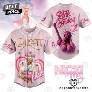 Personalized Nicki Minaj Pink Friday Baseball Jersey