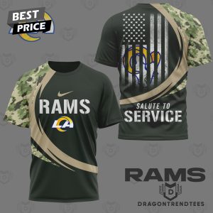 Los Angeles Rams Est 1937 Go Rams 3D T-Shirt