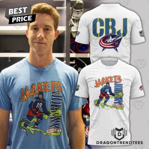 In Memories Of Johnny Gaudreau x Columbus Blue Jackets 1993-2024 Signature 3D T-Shirt