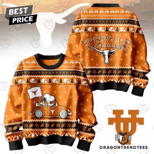 Snnopy x Texas Longhorns Christmas Sweater