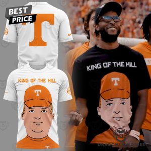 Tennessee Volunteers King Of The Hill Black 3D T-Shirt – White