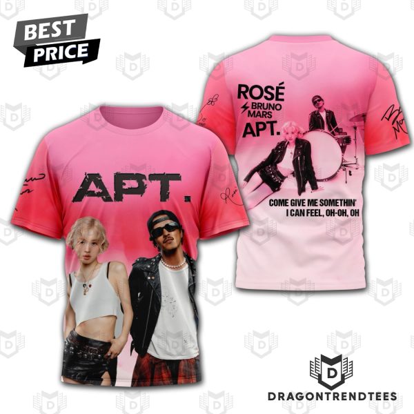 APT Rose x Bruno Mars Signature 3D T-Shirt