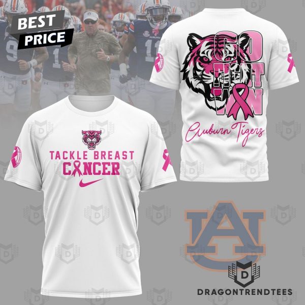 Auburn Tigers Tackle Breast Cancer 3D T-Shirt