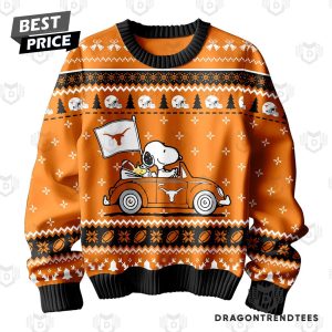 Snnopy x Texas Longhorns Christmas Sweater