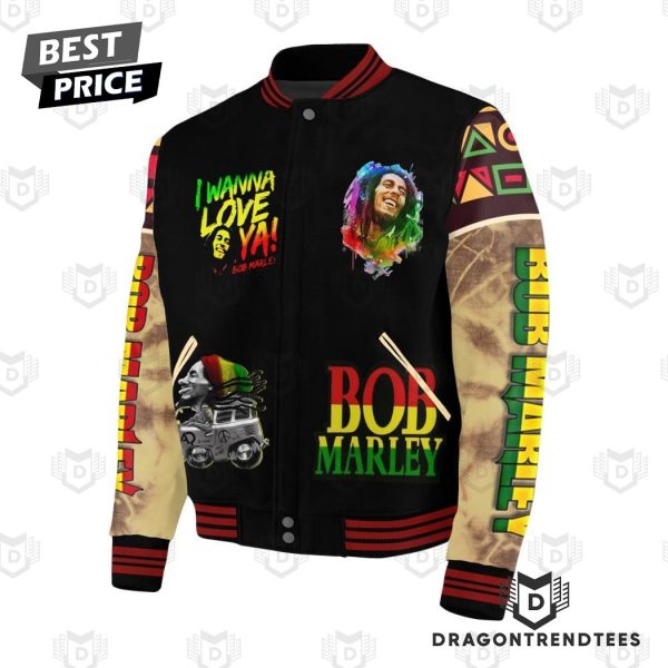 Bob Marley – I Wanna Love Ya Baseball Jacket