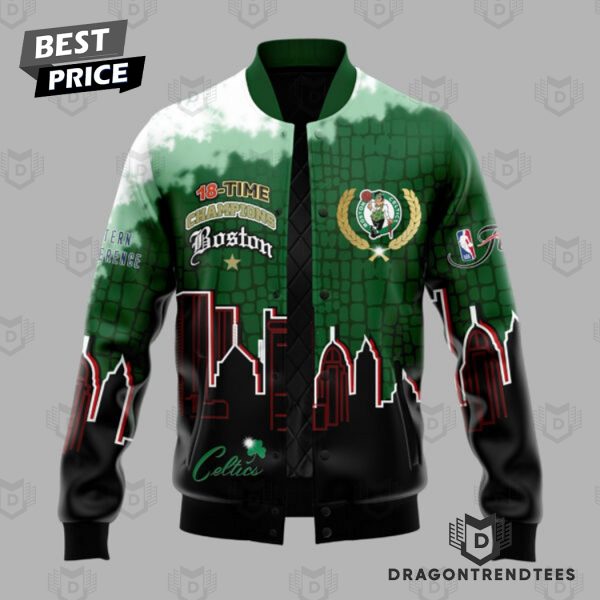 Boston Celtics 18 Time Champions 2024 National Basketball Association Baseball Jacket