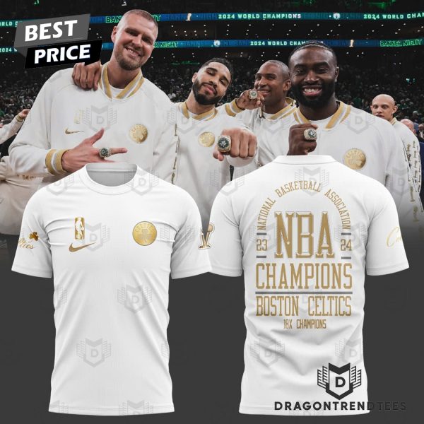 Boston Celtics 18X Champions 2024 National Basketball Association 3D T-Shirt