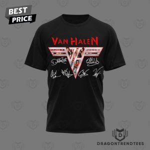 Van Halen Runnin With The Devil Signature 3D T-Shirt – Black