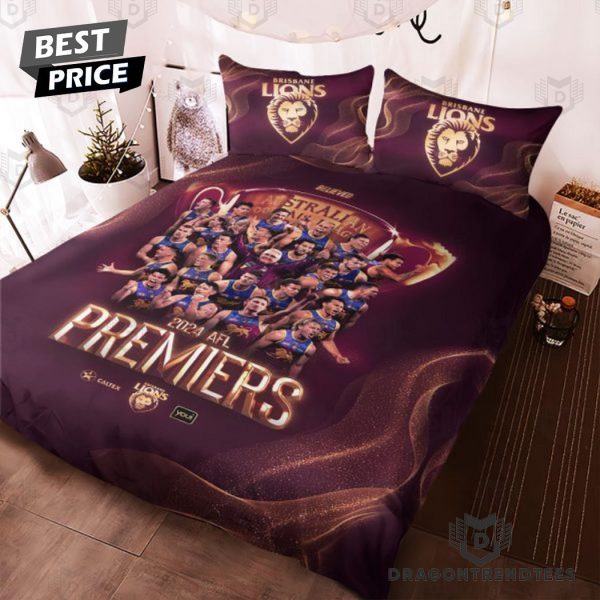 Brisbane Lions 2024 Australian Football League Premiers Bedding Set