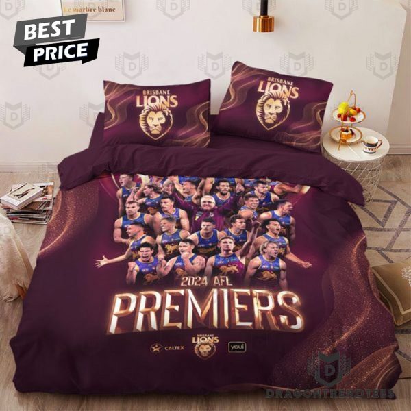 Brisbane Lions 2024 Australian Football League Premiers Bedding Set