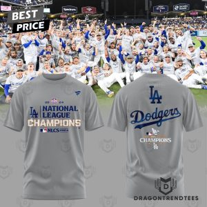 Los Angeles Dodgers 2024 National League Champions 3D T-Shirt