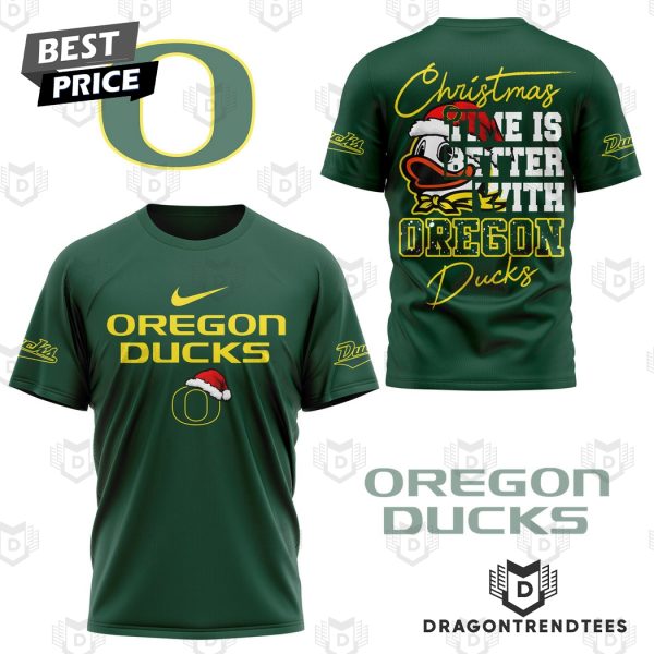 Christmas Time Is Better With Oregon Ducks 3D T-Shirt