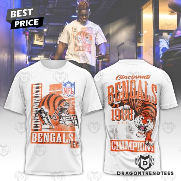 Cincinnati Bengals 1988 Champions 3D T-Shirt