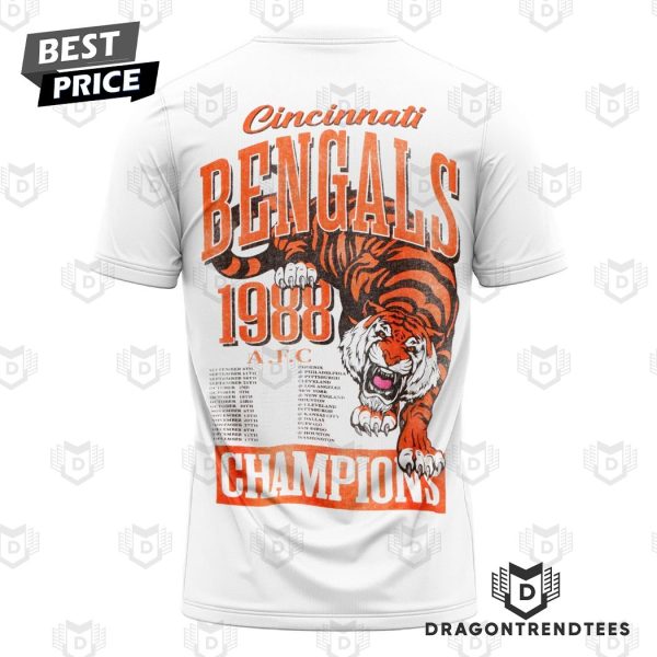 Cincinnati Bengals 1988 Champions 3D T-Shirt